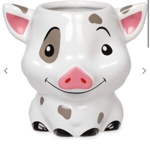 Disney Store Authentic Pua Pig Moana Coffee Mug Tea Cup Figural holds 11oz 3D
